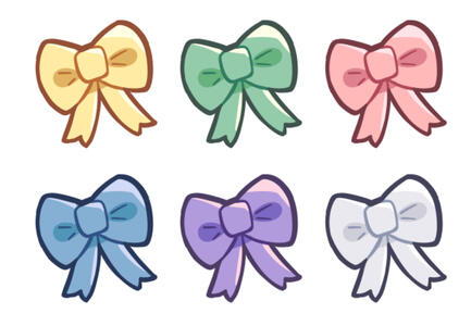 Ribbon Badges: Free on Ko-fi &amp; VGen